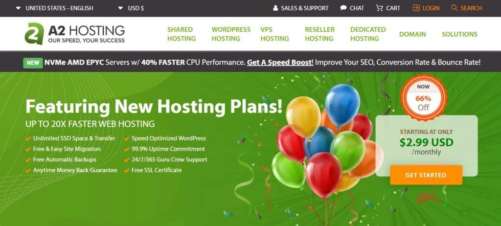 a2hosting review